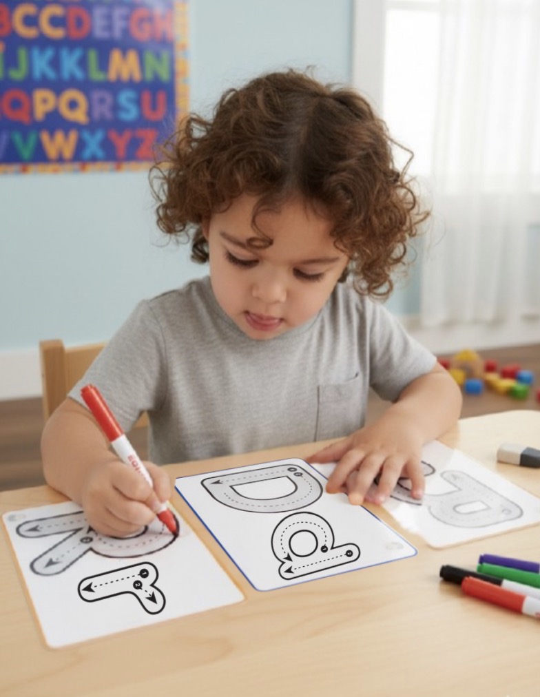 Tracing Cards  From Vision to Writing: Mastering Letter Formation Through Muscle Memory